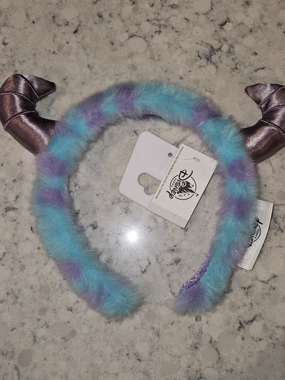 Disney Plush Teal & Purple Horned Headband